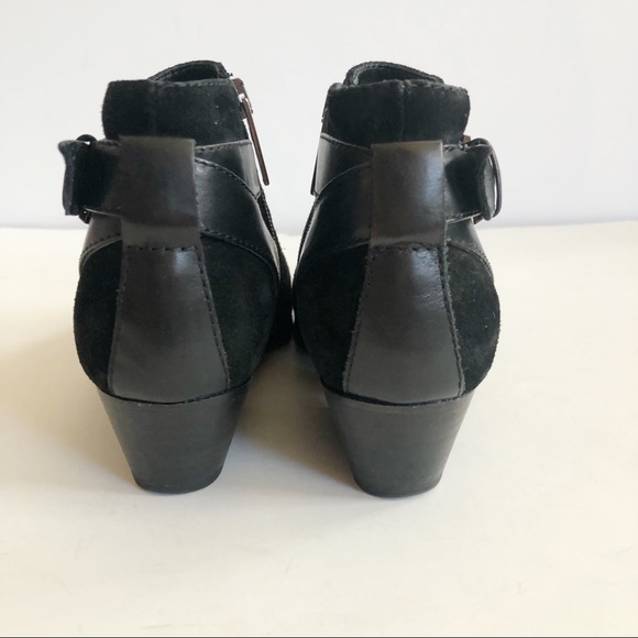 Aquatalia Farin Black Suede Weatherproof Bootie Size 5.5 - Picture 9 of 14